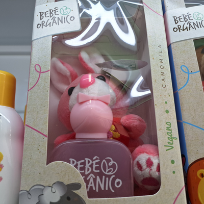 Kit colonia e pelucia rosa